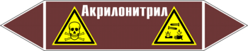 Маркировка трубопровода "акрилонитрил" (пленка, 358х74 мм) - Маркировка трубопроводов - Маркировки трубопроводов "ЖИДКОСТЬ" - ohrana.inoy.org