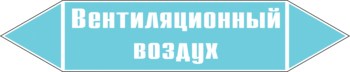 Маркировка трубопровода "вентиляционный воздух" (пленка, 126х26 мм) - Маркировка трубопроводов - Маркировки трубопроводов "ВОЗДУХ" - ohrana.inoy.org